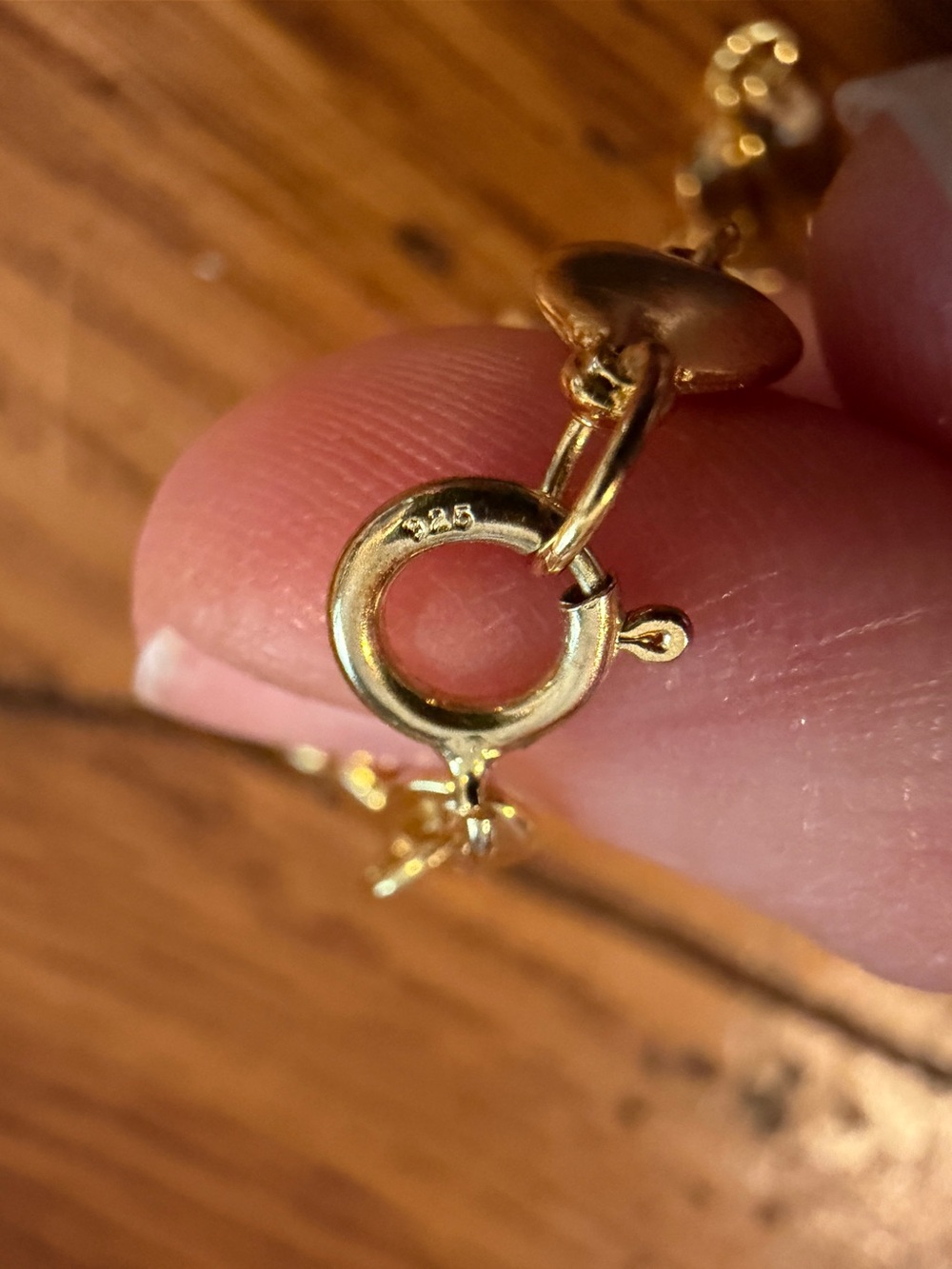 Vintage 925 Gold puffed Heart Pendant Necklace and 2 heart bracelets also 925 - Picture 10 of 10
